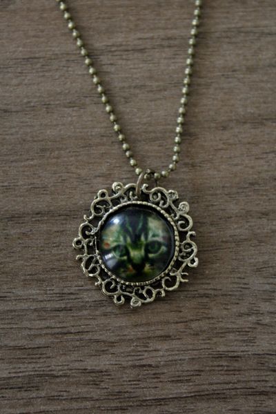 Corrente/colar gato bronze